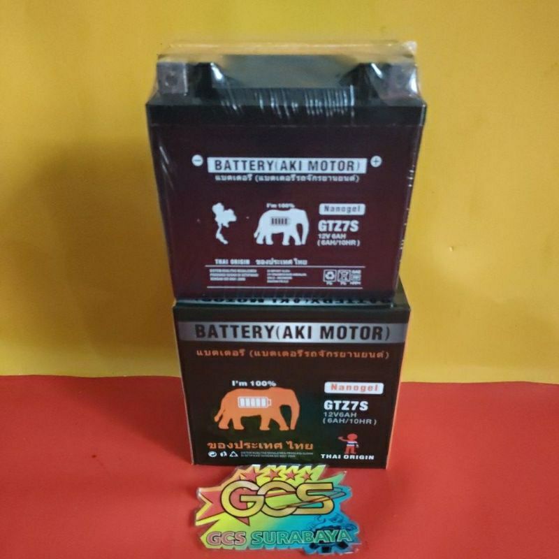 aki kering gtz 7 6ah,aki manogal,aki vario125,vario150,satria fu150,cb150,cbr150