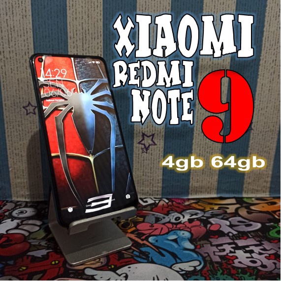 HP BEKAS XIAOMI REDMI NOTE 9 64gb RAM 4 MULUS