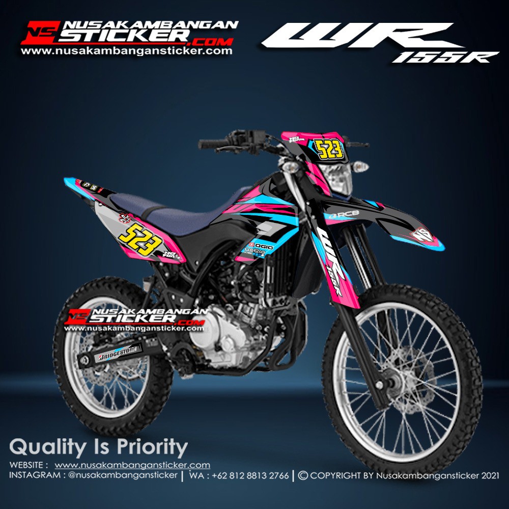 

Stiker WR 155R Pink Biru 523