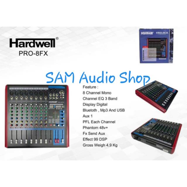 Mixer Hardwell PRO 8FX
