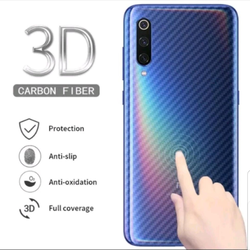 Back Skin Carbon Oppo A15 - Skin Carbon Oppo A15 - SC