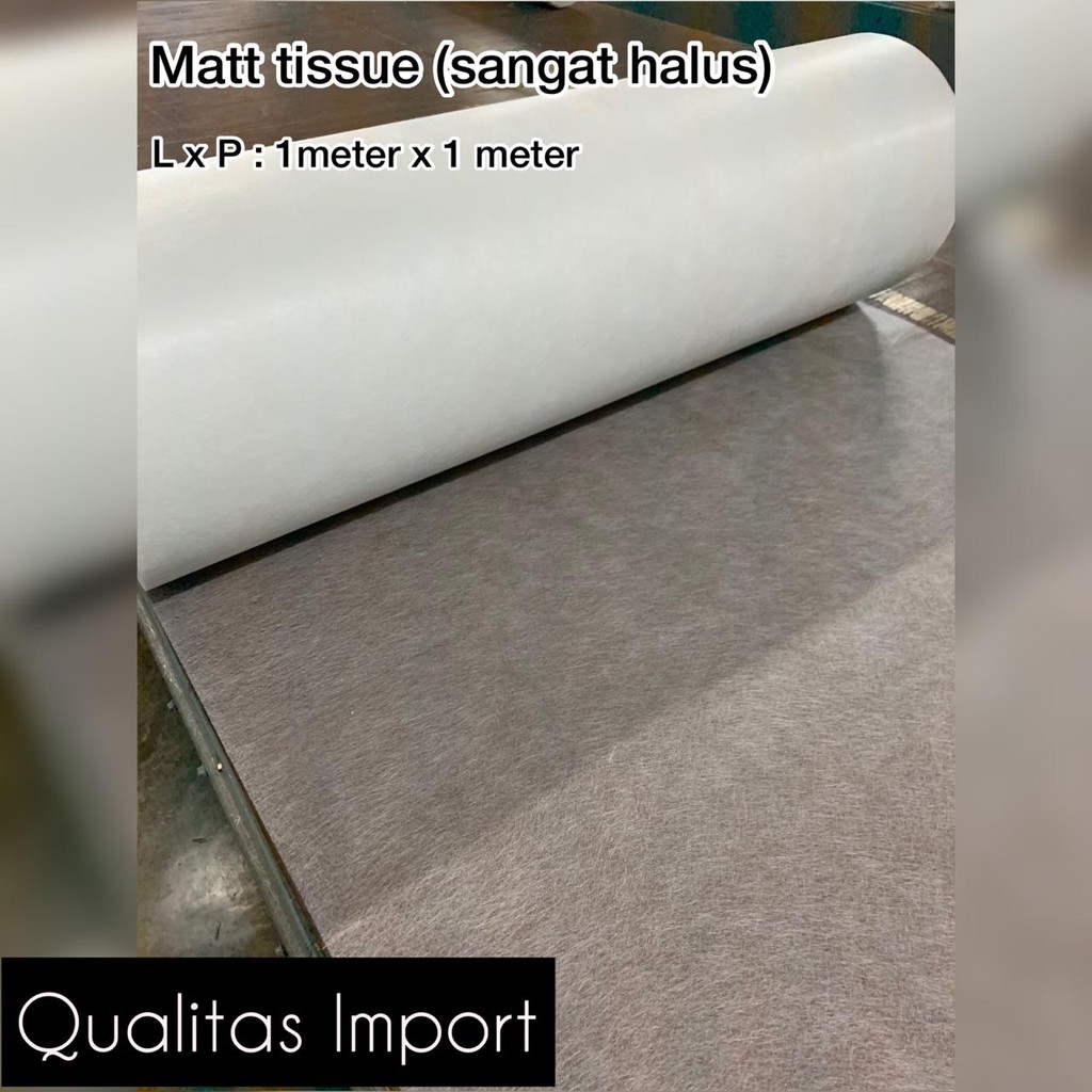 Fiberglass Matt Tissue PE / Serat Fiber Tissue / Tisu Mat 1m