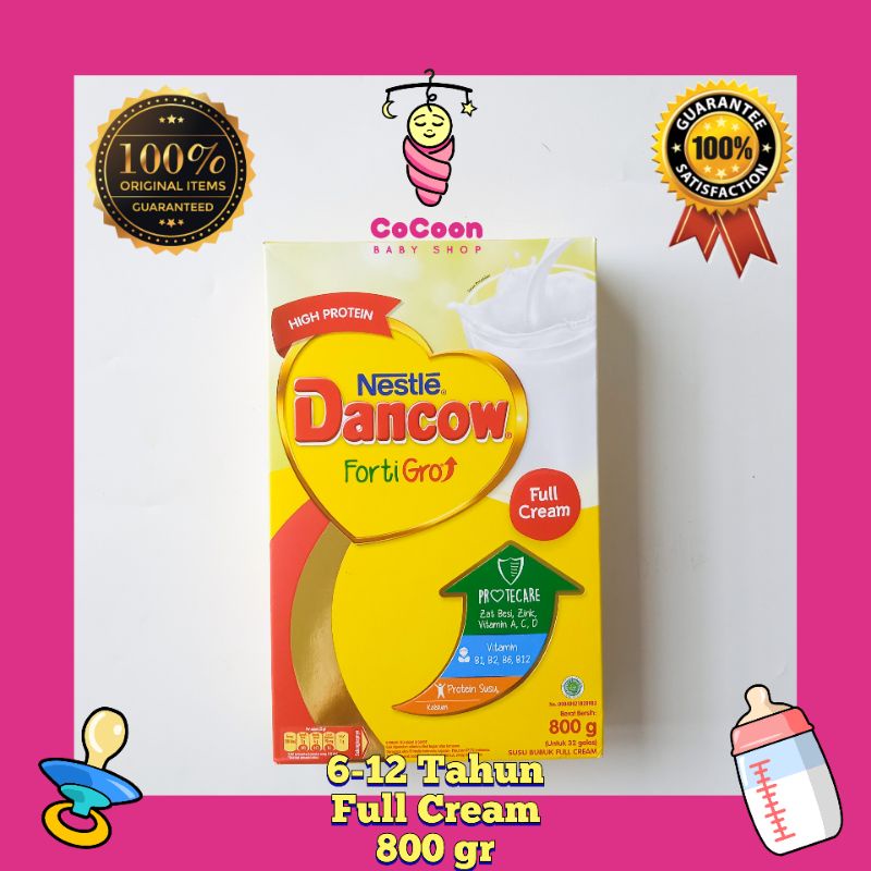 Susu Formula Anak Dancow Fortigrow Fortigro Full Cream 780g 780 gr 800 g 800gr 6-12 Tahun