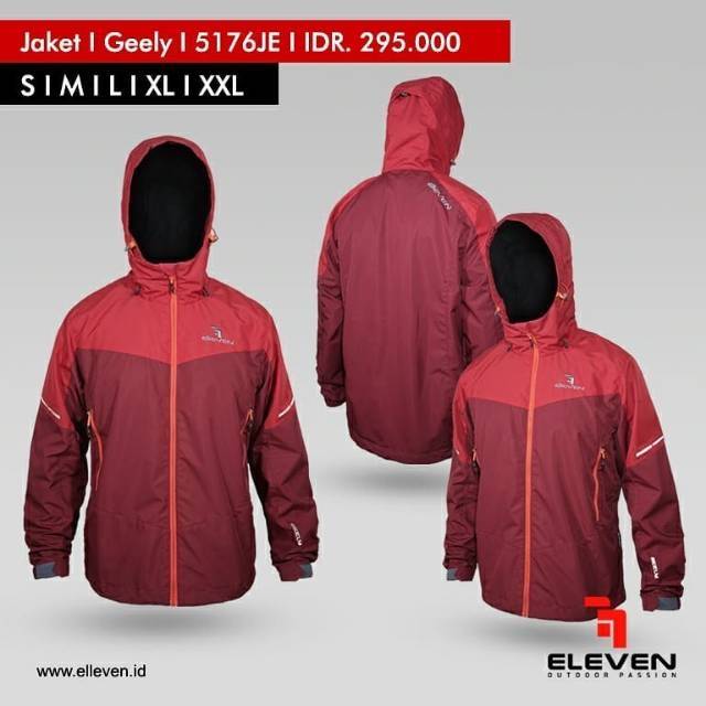 Jaket Elleven Geely Jaket Windproof Jaket Waterproof Elleven Original Big Size