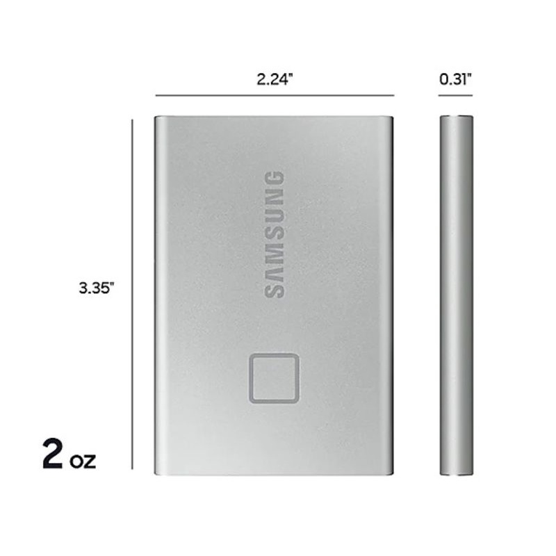 Samsung Portable SSD T7 Touch 500GB - MU-PC500K/S