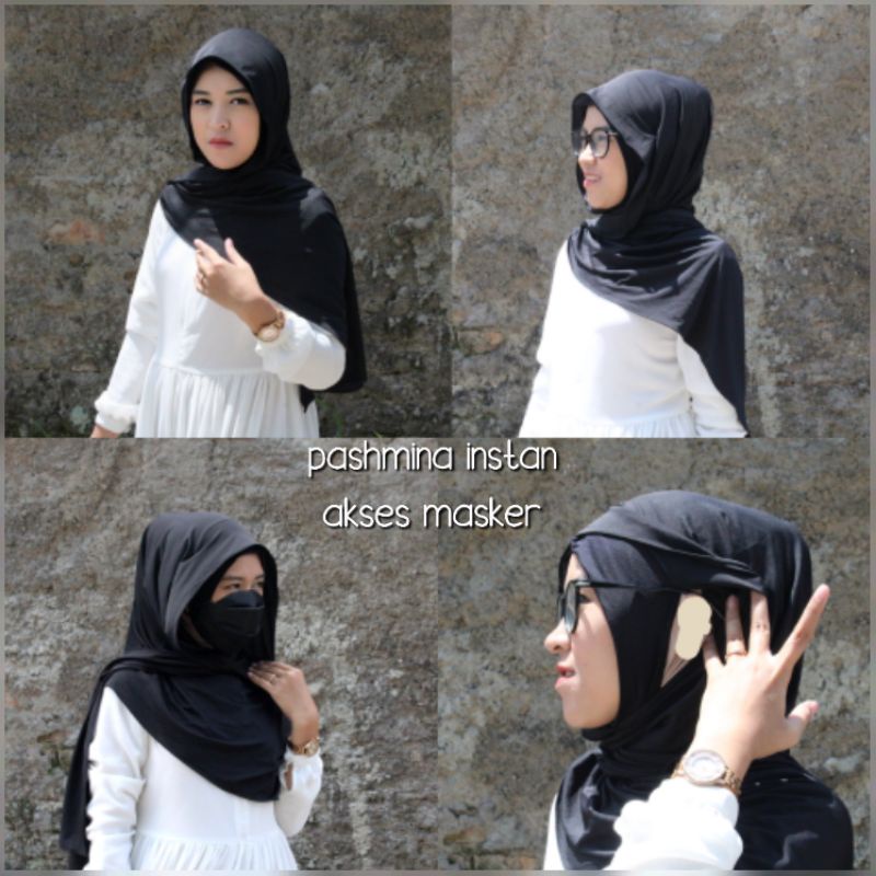 PASHMINA INSTAN INNER/ PASHMINA JERSEY INSTAN/ PASHMINA MASKER/ HIJAB MASKER/ JILBAB MASKER. TERMURAH PASHMINA INSTAN