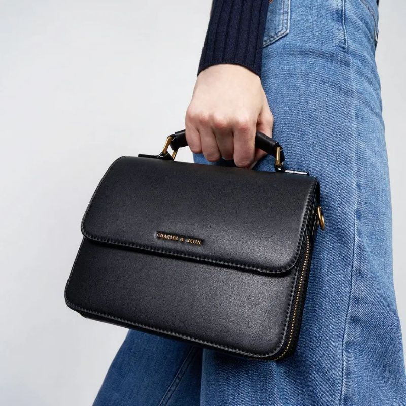 6.6 SALE | CK Front Flap Top Handle Crossbody Bag