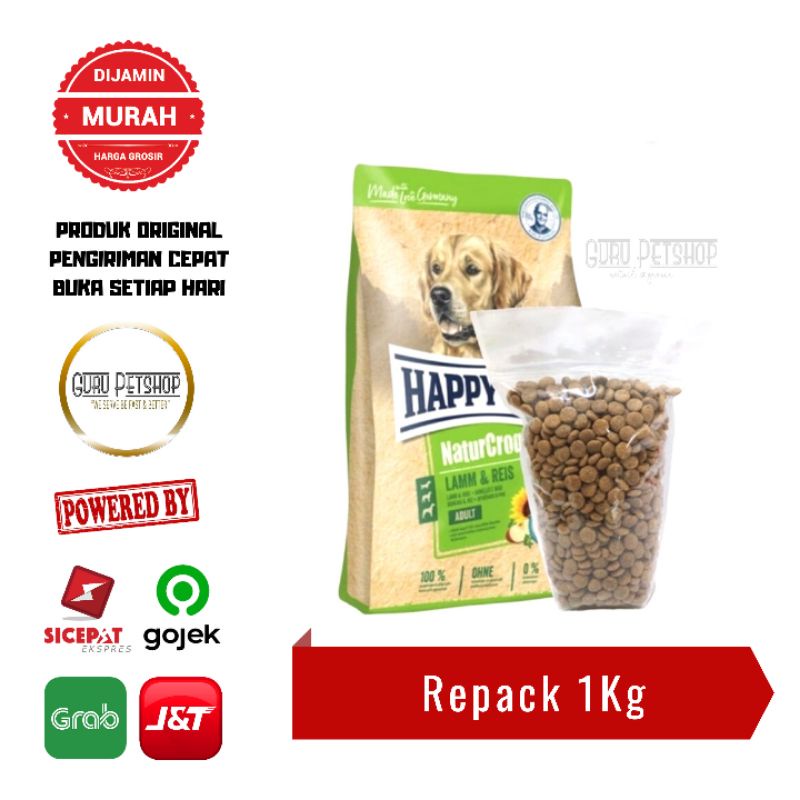 Makanan Anjing Happy Dog NaturCroq Lamb &amp; Rice 1kg Naturcroq Lamb 1kg