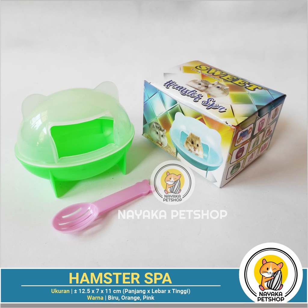 Hamster Spa Tempat Mandi Pasir Hamster Wadah Mandi Pasir Rumah Hamster