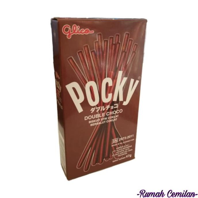 

POCKY DOUBLE CHOCO / POCKY BISKUIT COKLAT BERLAPIS COKLAT