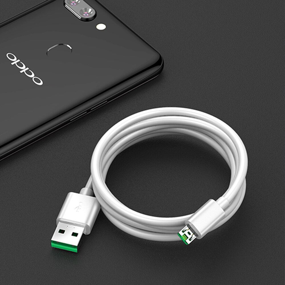 100% Original Kabel Data Charger OPPO VOOC 4A Flash Charging Micro USB &amp; Type-C