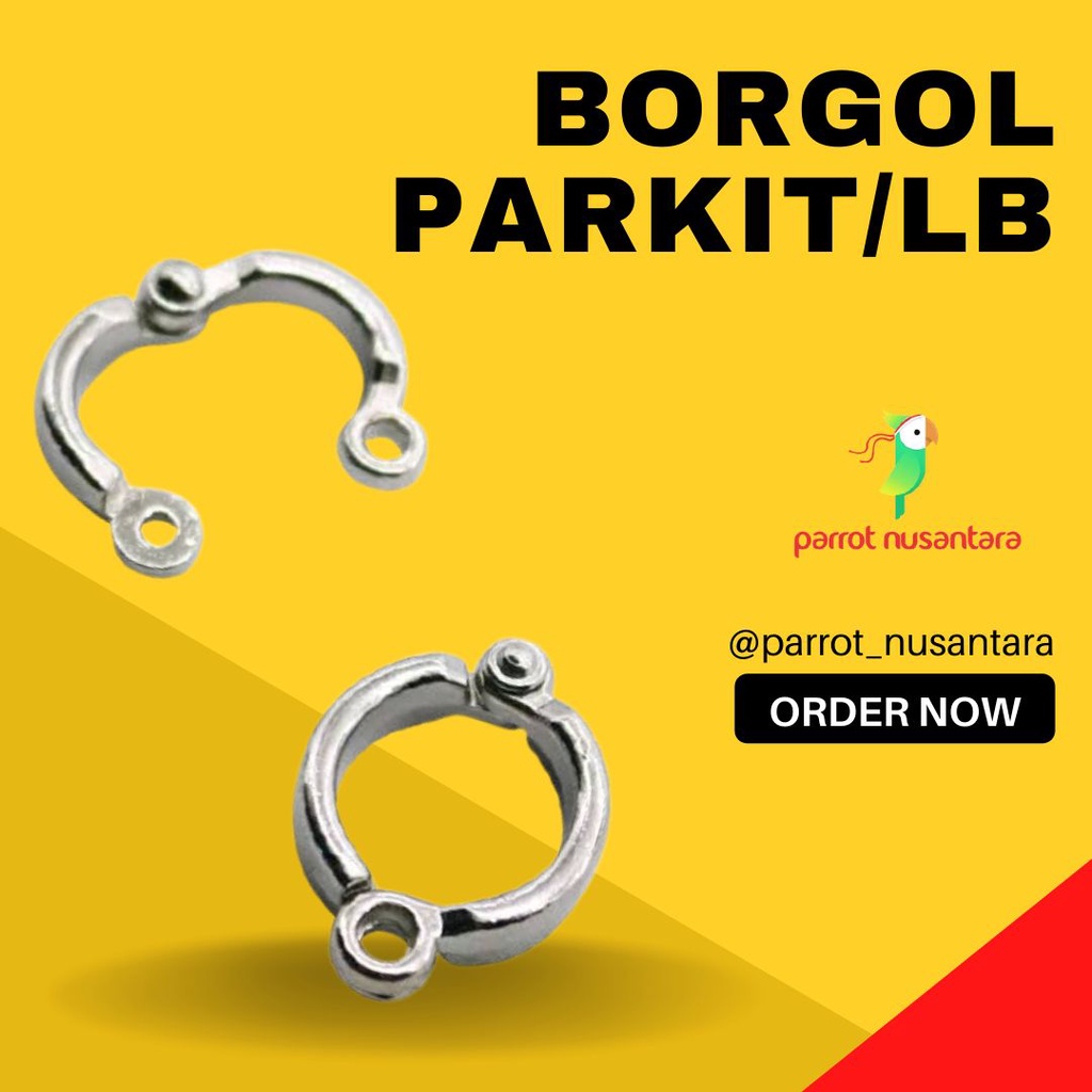 borgol kaki burung parkit dan lovebird
