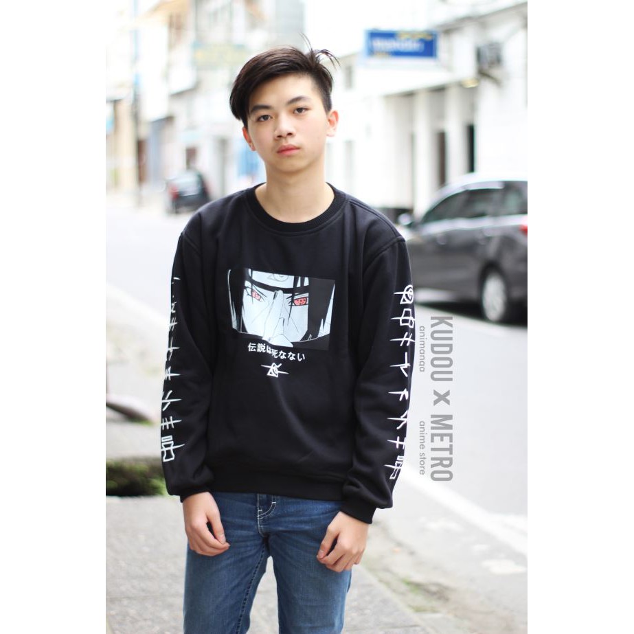 Crewneck Itachi Akatsuki Black