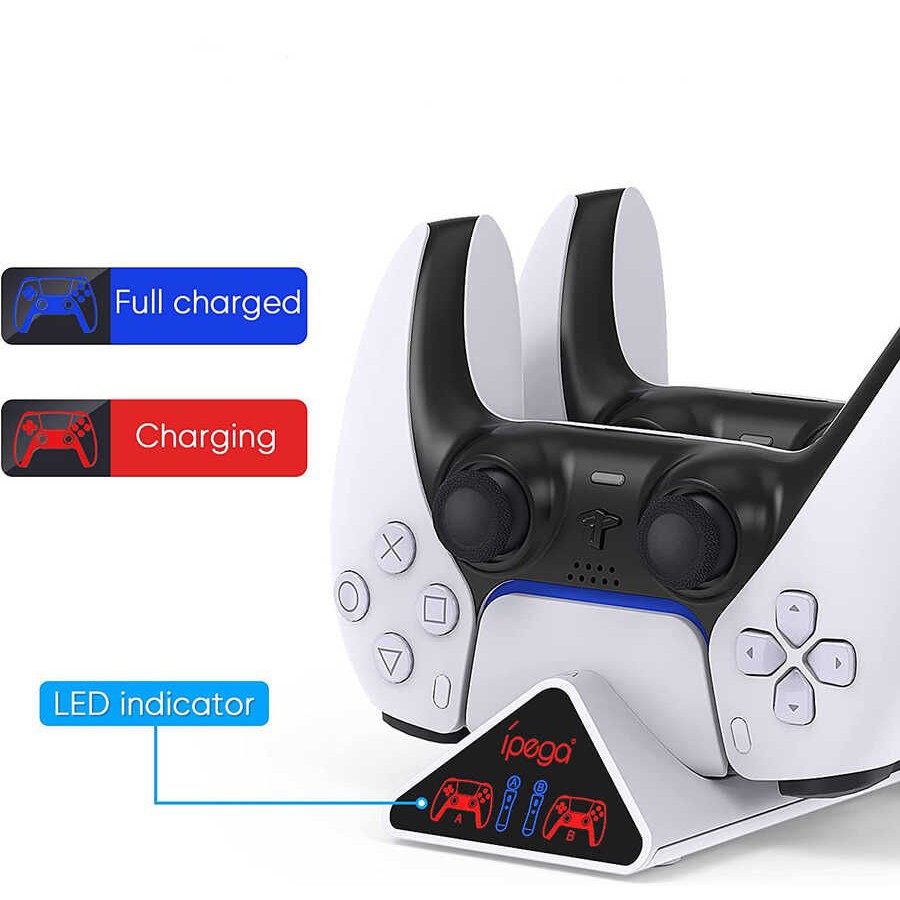 Charger station ipega Type-c 4 slot bay for ps5 playstation 5 move &amp; gamepad controller pg-p5011