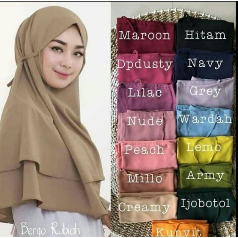 Bergo maryam 2 layer