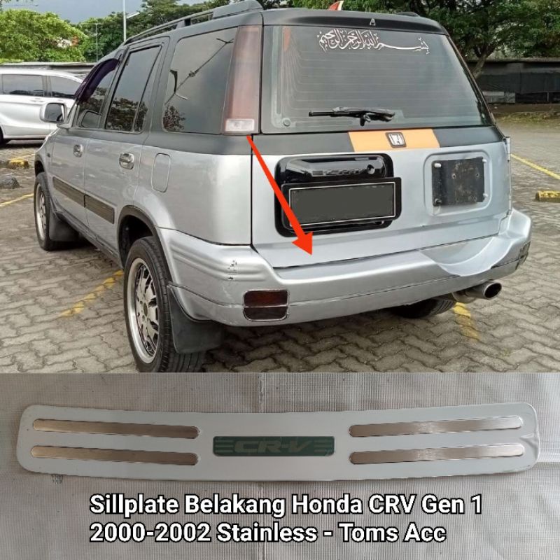 Rear Sill Plate CRV 2000 2002 Gen 1 Honda Sillplate Belakang Rear Bumper Step Cover Wellstar