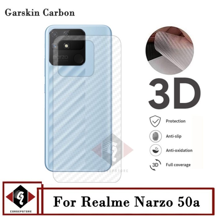 SKIN CARBON REALME NARZO 50A PRIME REALME NARZO 50A REALME NARZO 50i