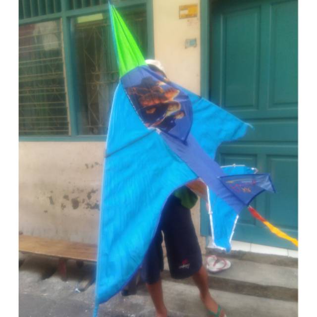 Layangan Hias Pesawat Terbang 4D Big Jumno