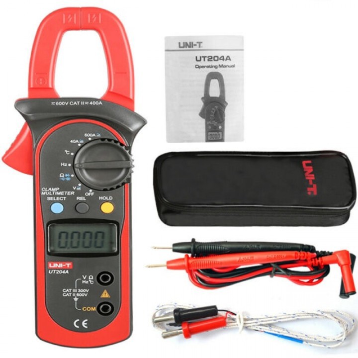 UNI-T UT-204A - AC-DC Digital Clamp Meter LCD Display Multitester