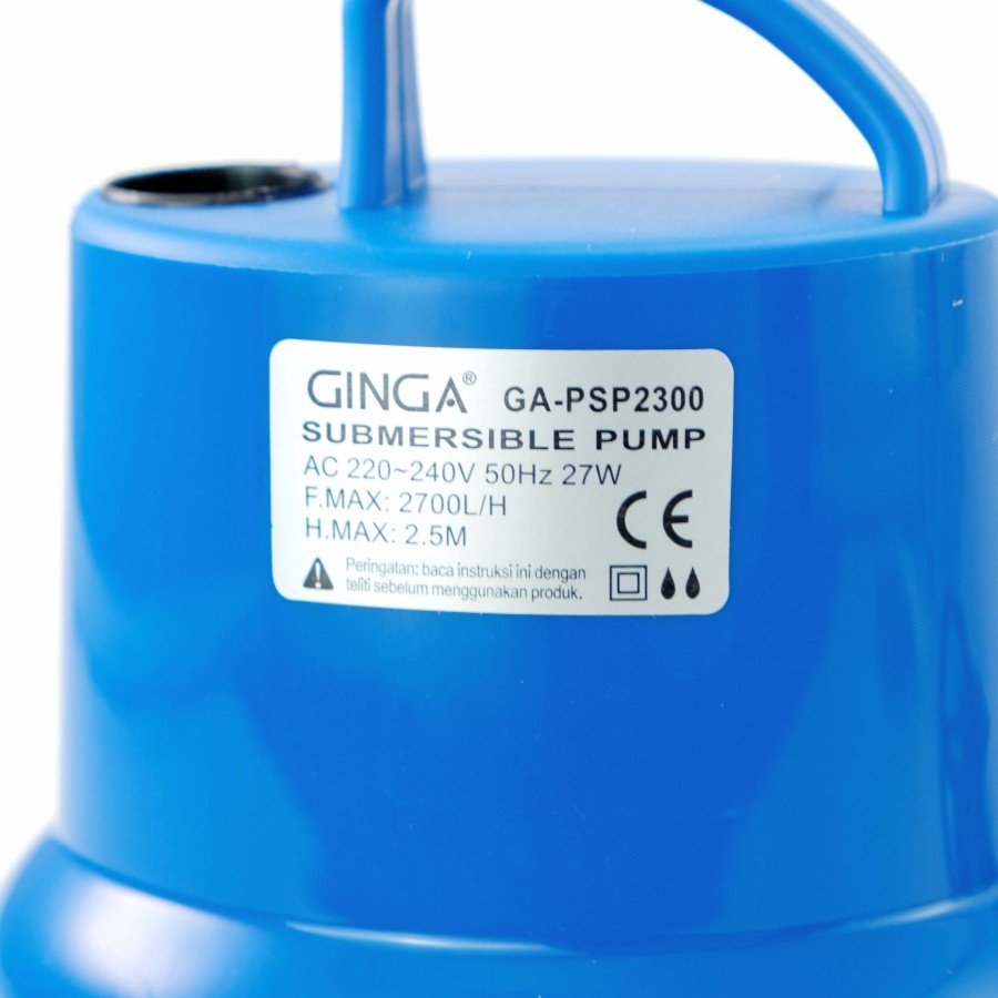 Pompa Air Celup Aquarium 27 W Ginga Ga Psp 2300 Psp-2300 Kolam Ikan Koi