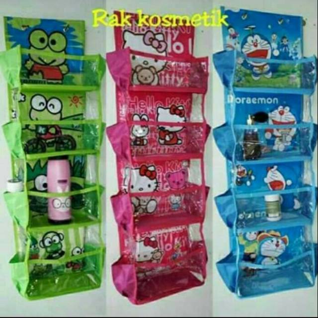 RAK PLASTIK GANTUNG KOSMETIK/RAK MULTIFUNGSI 4 SUSUN