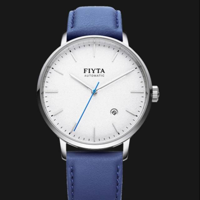 Jam tangan original Fiyta Unisex GA802057 kulit strip biru