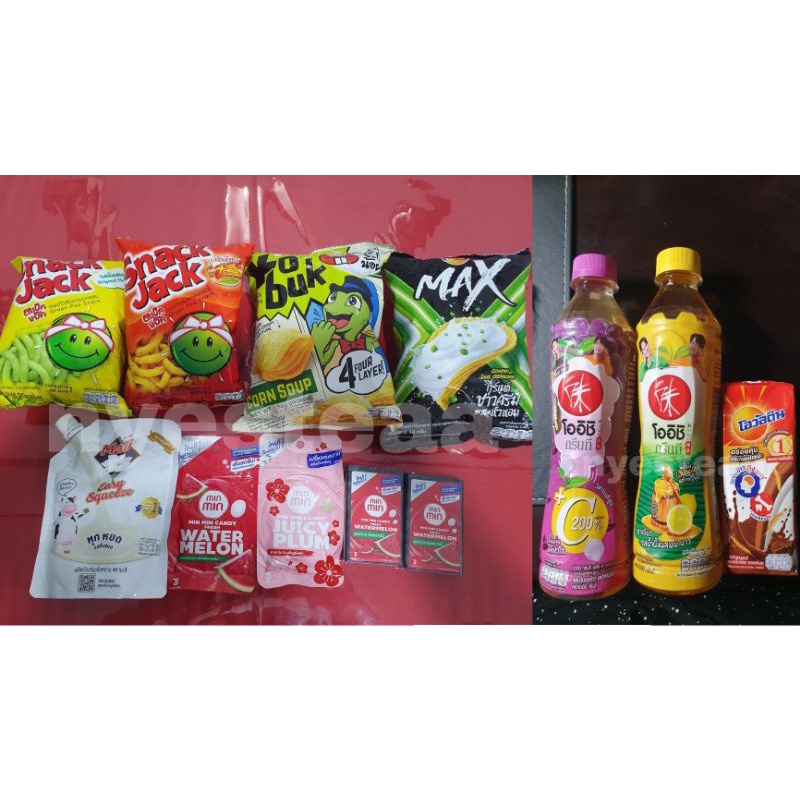SNACK MINUMAN THAILAND SNACK JACK MINMIN OISHI DRINK OVALTINE MAX