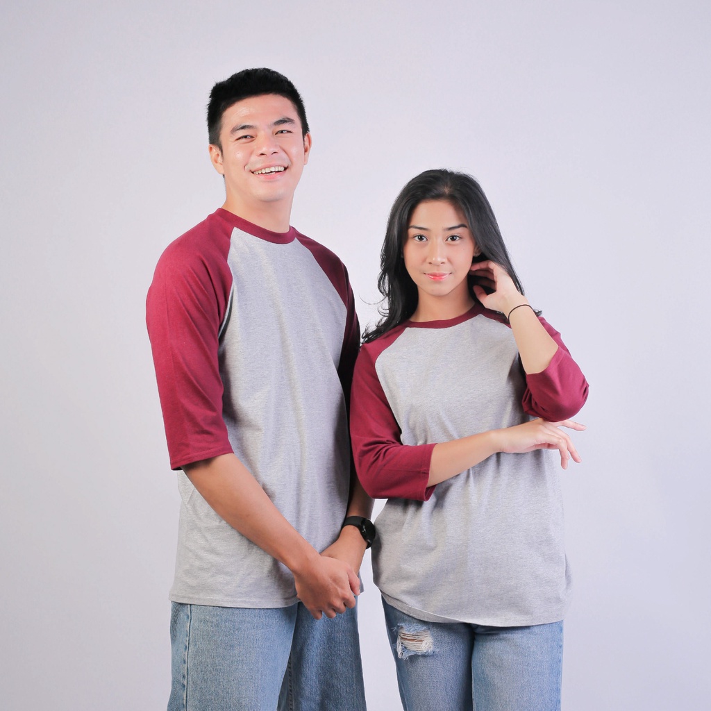 Kaos Polos Raglan 3/4 New States Apparel Premium Cotton 7260  Combed 24s Bahan Adem (Part 1)