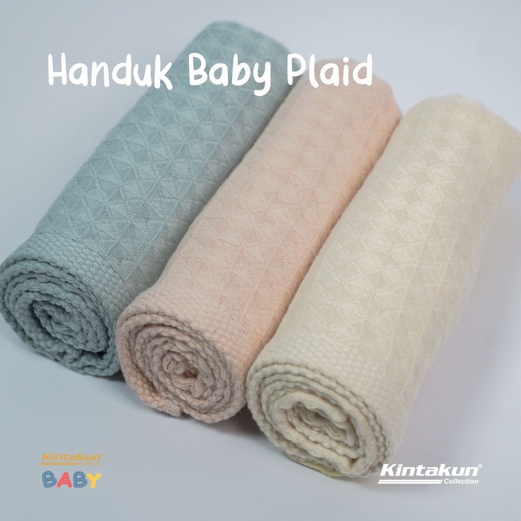 Kintakun handuk olahraga wajah muka sport towel plaid 33 x 72