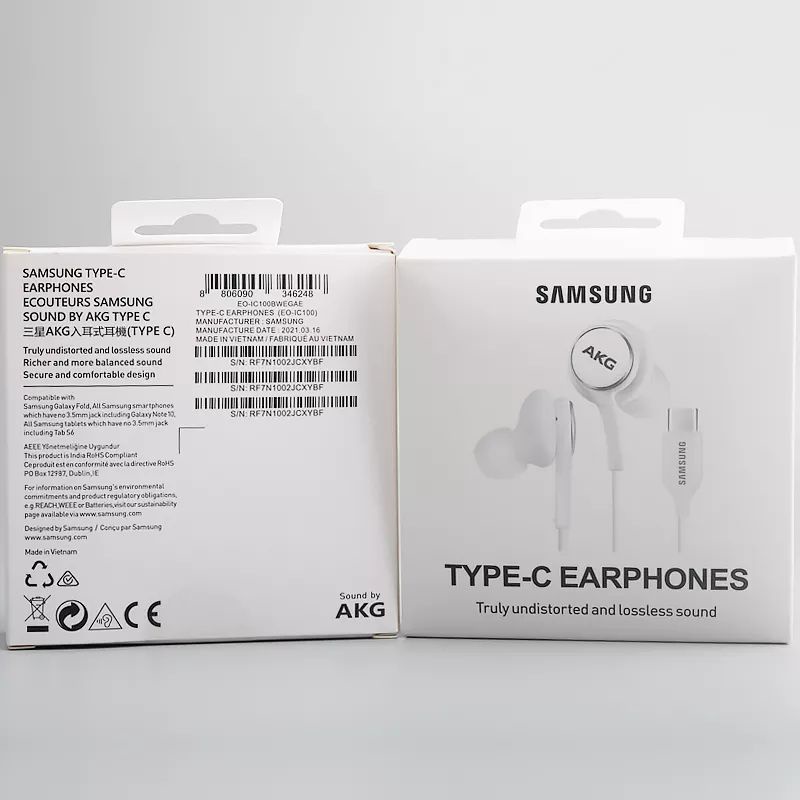 EARPHONE AKG ORIGINAL SAMSUNG GALAXY S22 PLUS HEADSET ORIGINAL JACK TYPE C HANDSFREE ORI