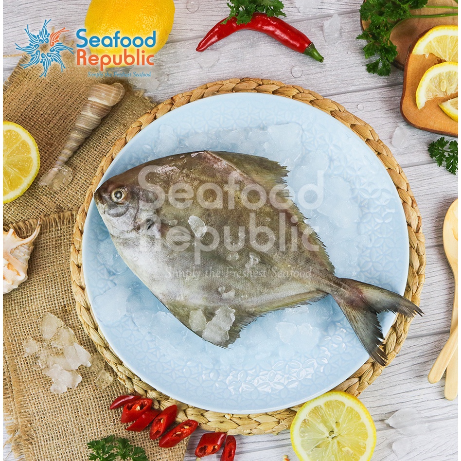 

IKAN BAWAL HITAM - 2 EKOR FROZEN SEAFOOD BEKU MAKANAN