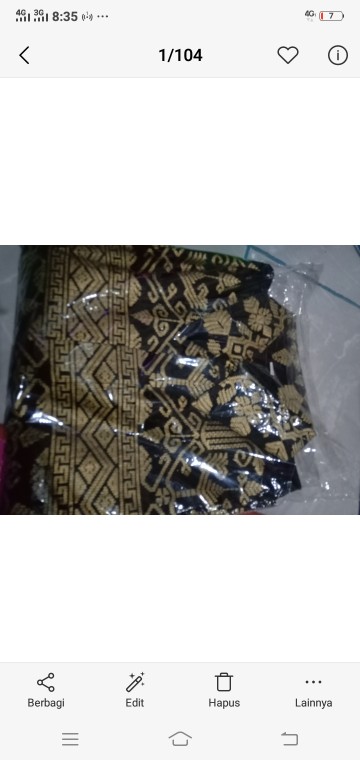 Bswart Batik Hrb026 Kenongo Hem Batik Prada Anjani Gold Kemeja Batik Pria