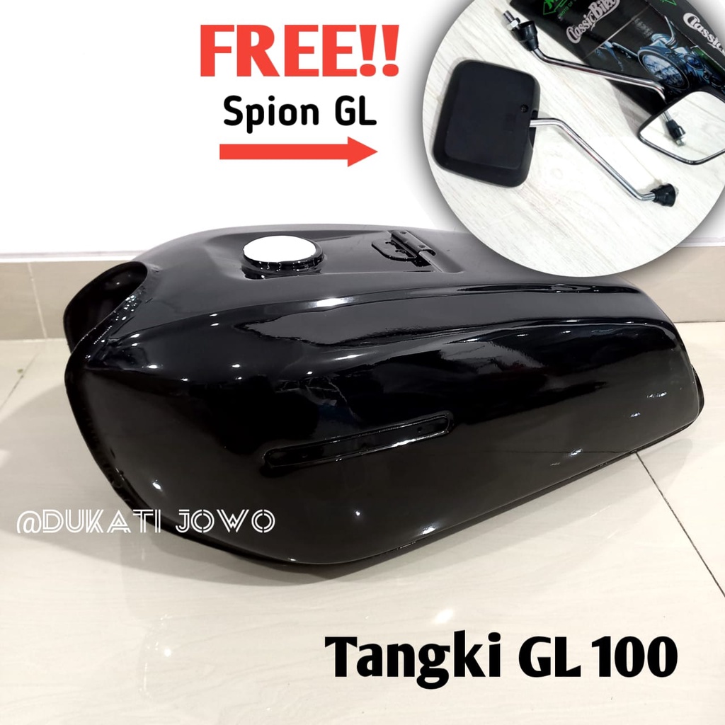 Tangki GL100 Honda GL 100 Tengki Bensin full Press FREE Spion GL100 IMPORT