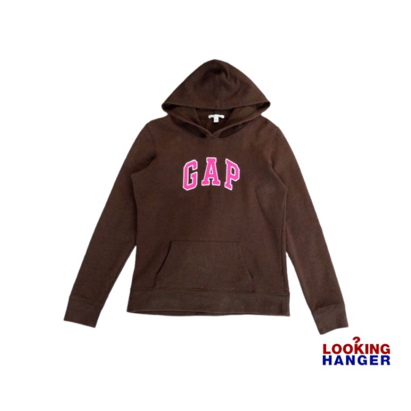 Hoodie GAP Dark Brown Second Original Travis Scott Vintage 90s Y2K - LH Stock