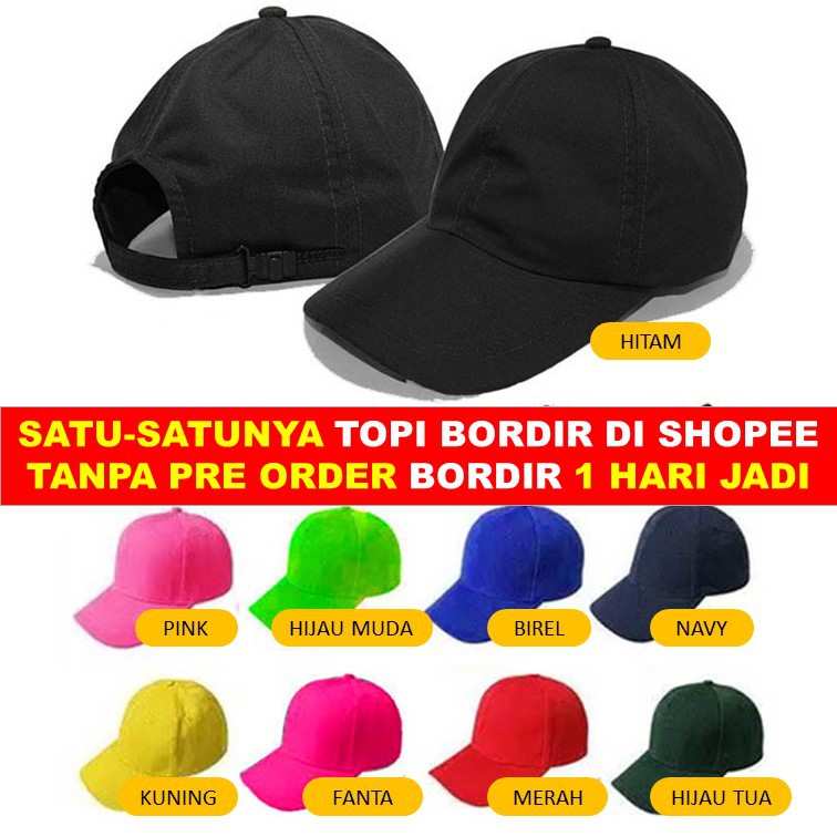 Topi Anak CUSTOM BORDIR NAMA baseball Bikin nama di topi anak 1 HARI JADI-1