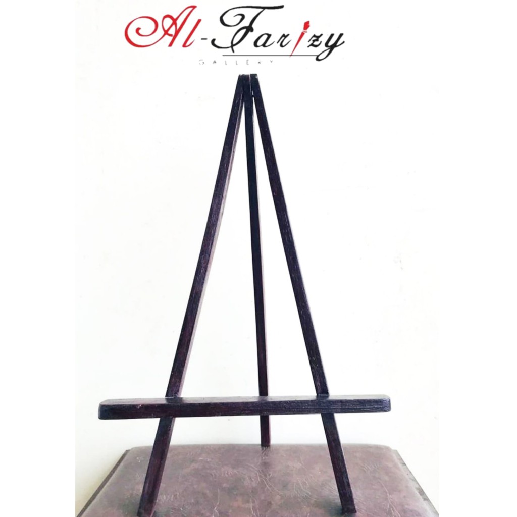 Easel Standar Kanvas Kayu penyangga Ukuran 35x50 cm cocok untuk kanvas ukuran sedang