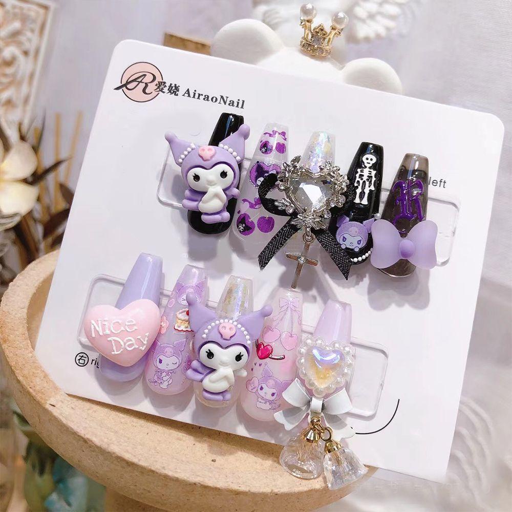 AUGUSTINA Stiker Kuku Agustina Kawaii Nail Salon Kulomi Nail Sliders Manicuring Sticker