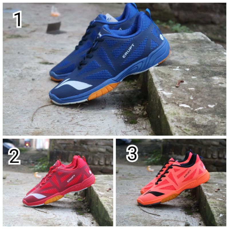 sepatu badminton lining erupt premium terbaru/sepatu bulutangkis/sepatu pria/sepatu olahraga