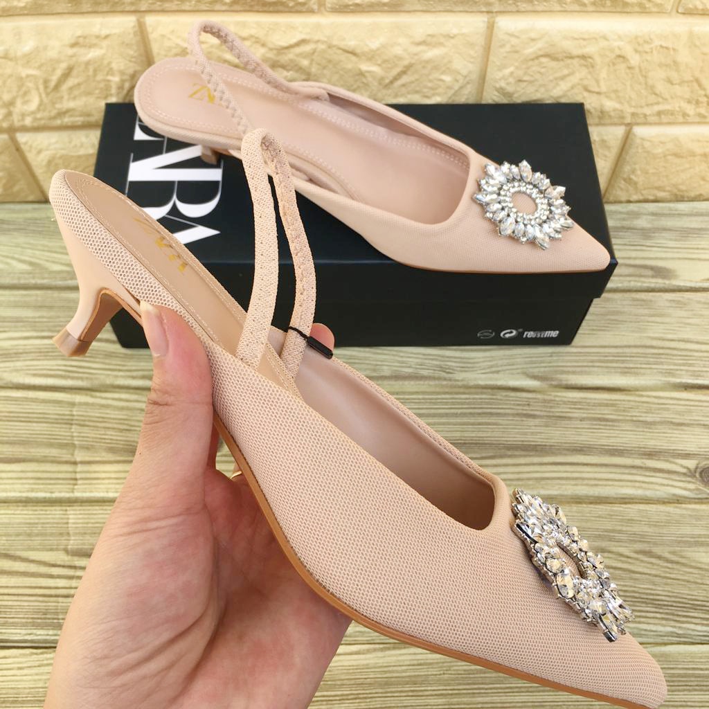 Sepatu ZR-182 Shimmery Kitten Heels