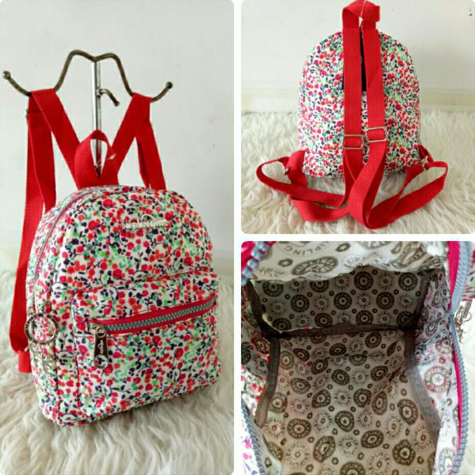 KP8340 Tas Ransel Mini Kipling Motif