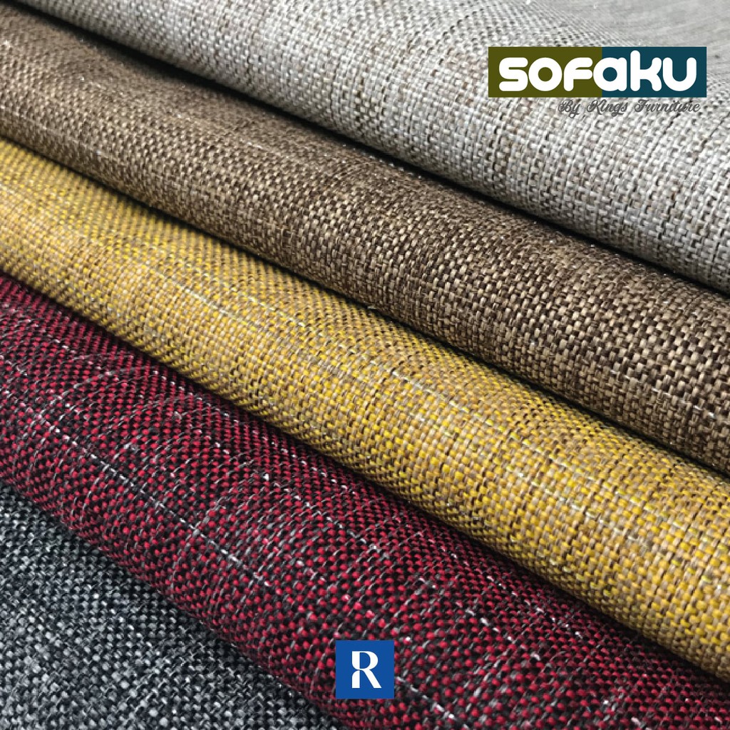 𝐒𝐎𝐅𝐀𝐊𝐔 : DAPHNIE METTALICA : Regency Kanvas Jepang Polyster Bahan Sofa Kain Daphnie Poliester Cover 