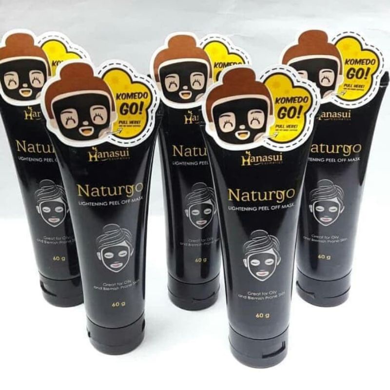 MASKER HANASUI NATURGO PEEL OFF BLACK MASK TUBE