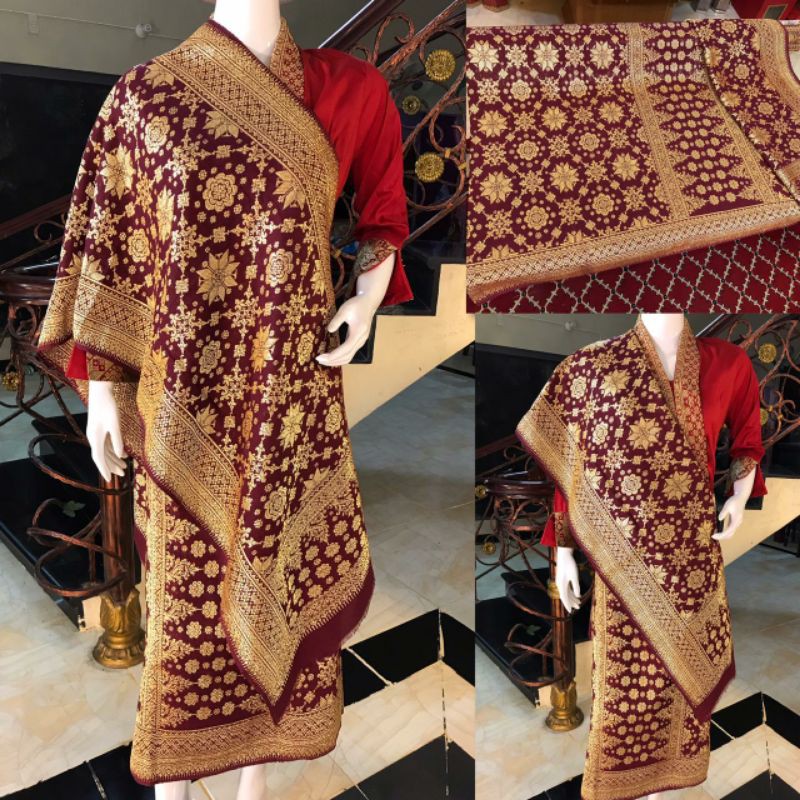 TENUNAN 2020 HARGA CORONA (songket lepus berlian rangkap 1  Bahan dasar sutra benang ASLI GEBENG.