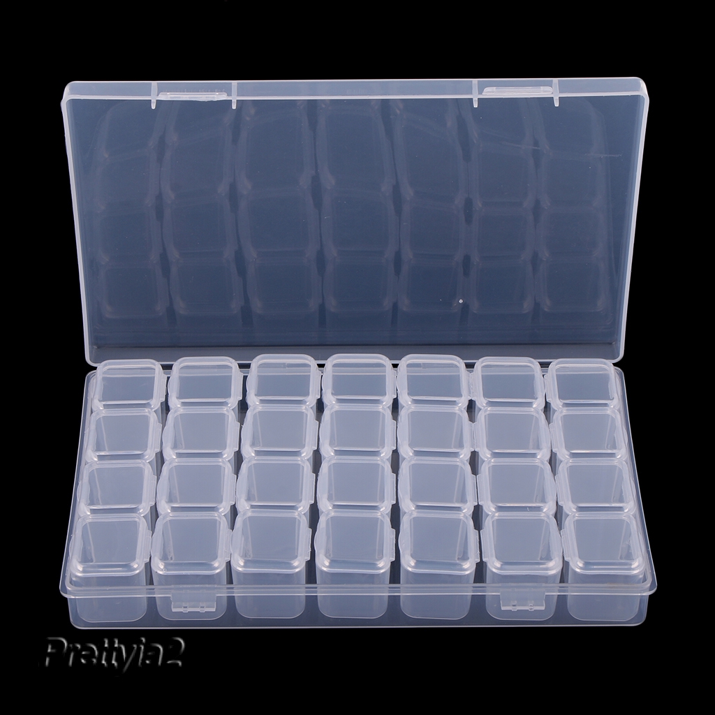 clear plastic organizer box