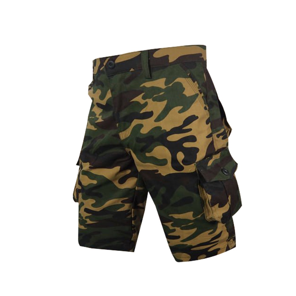 Short,Short Cargo Camouflage sans ceinture pour Homme, court, large