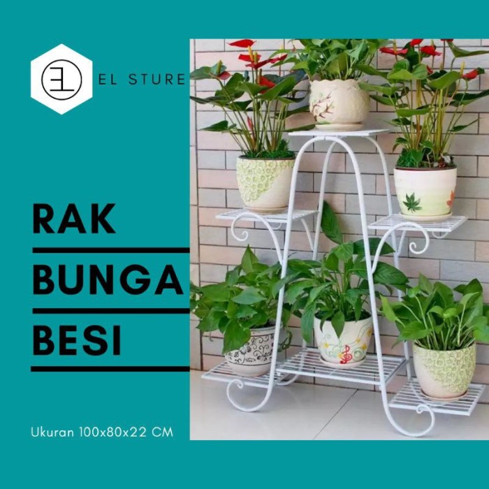 Rak Tanaman - Rak Bunga Tanaman Hias Susun Besi Minimalis Bertingkat 6