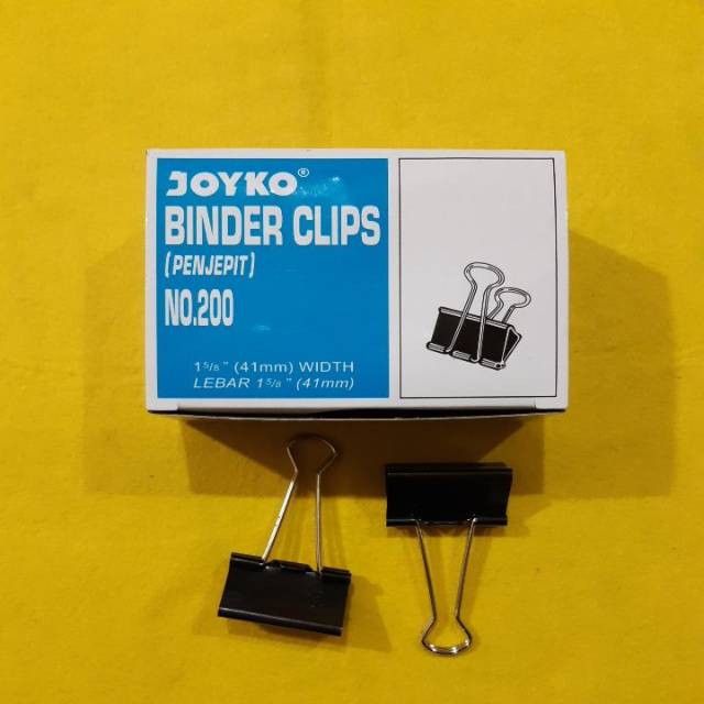 

Binder clip joyko no.200 (12 pcs) / atk grosir murah sekolah