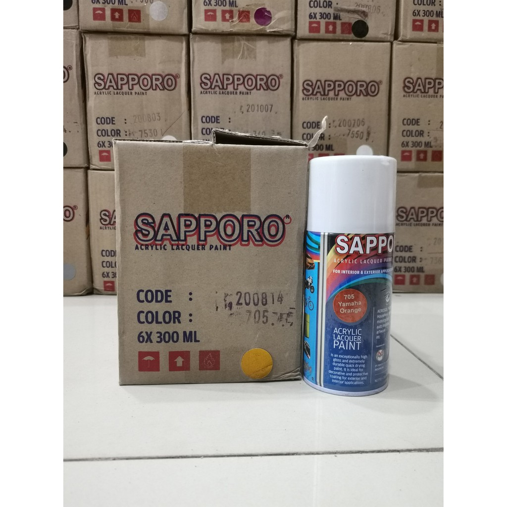 Cat Semprot Sapporo Paint 705 Yamaha Orange