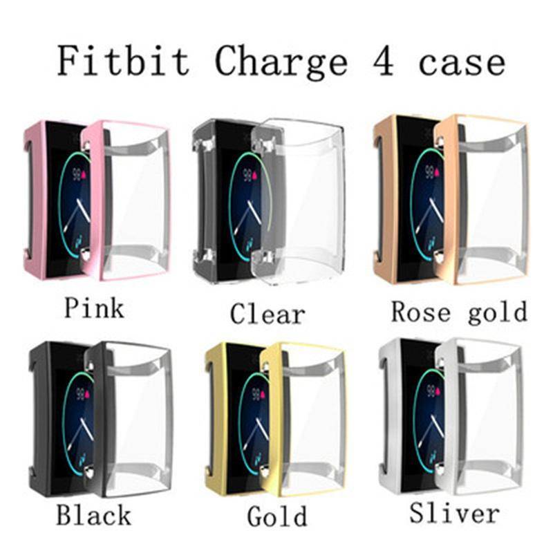 Case Pelindung Layar Smartwatch Bahan Silikon Tpu Untuk Fitbit Charge 5 4 3 5 Charge 4