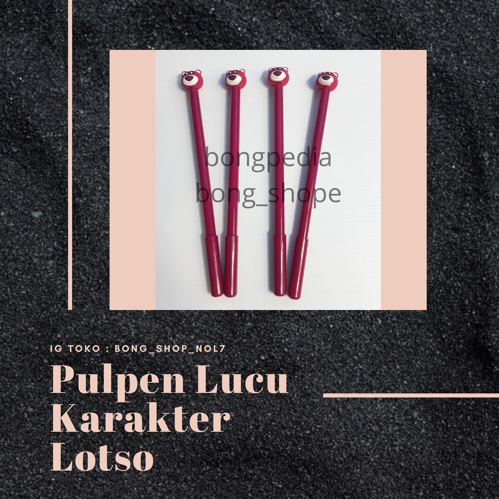 

Pulpen Lucu Karakter Lotso|Pen Lucu Karater Lotso|Ballpoint Lucu Lotso